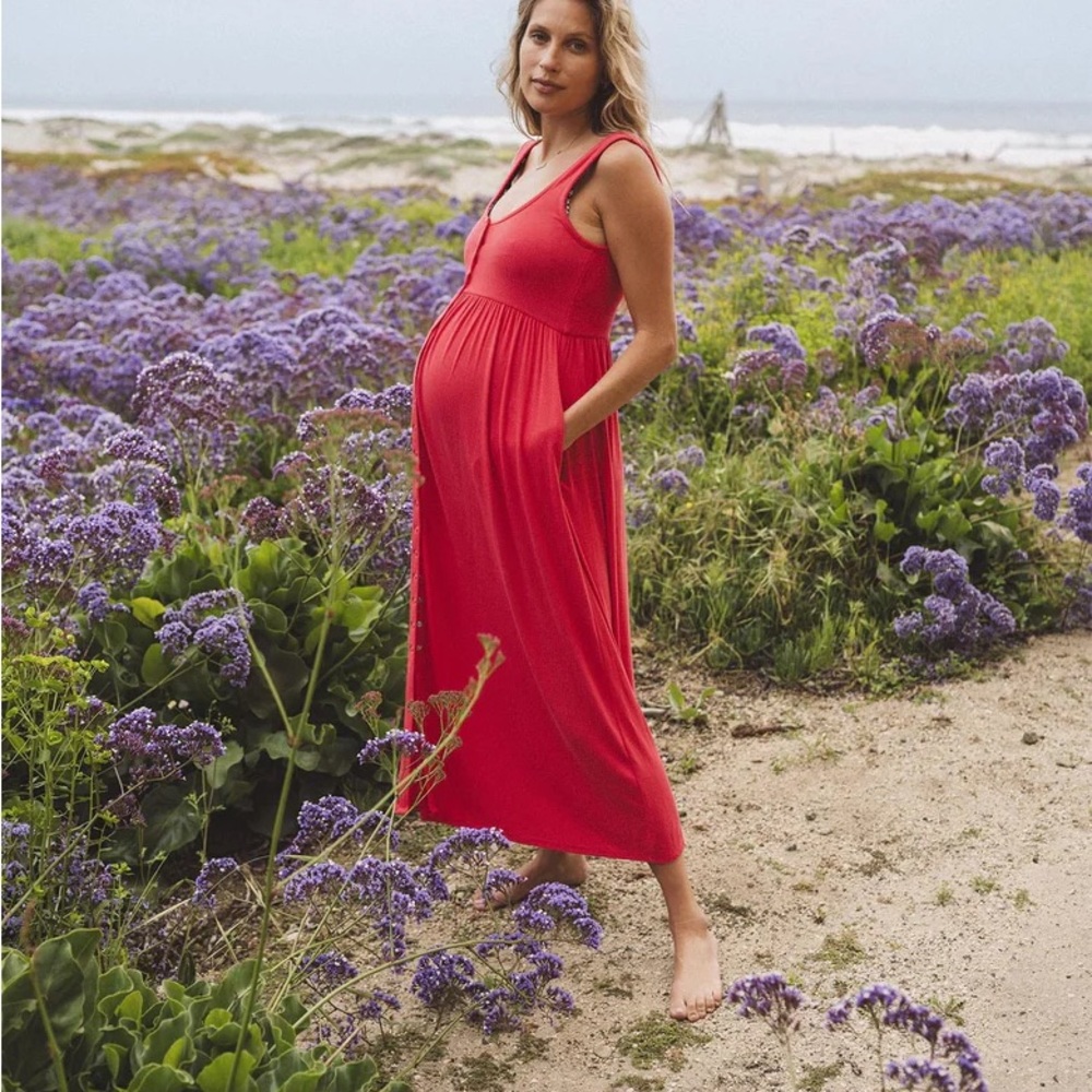 Hatch Mama The Softest Rib Nursing Tank Dress